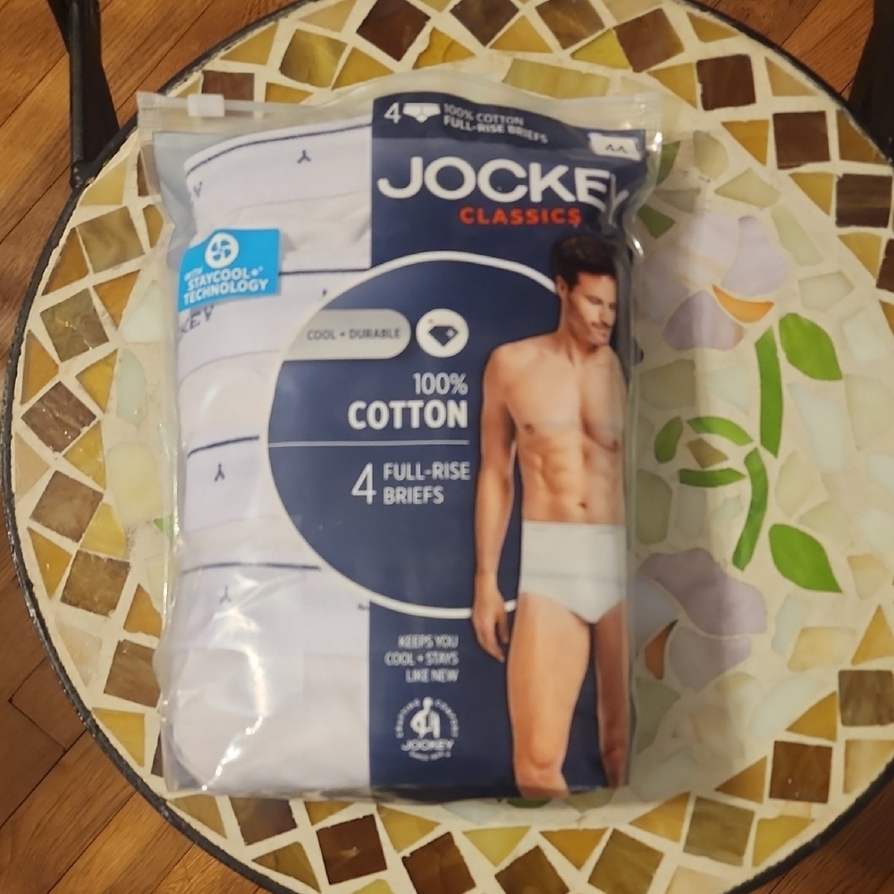 Jockey White Cotton Briefs Essential Comfort